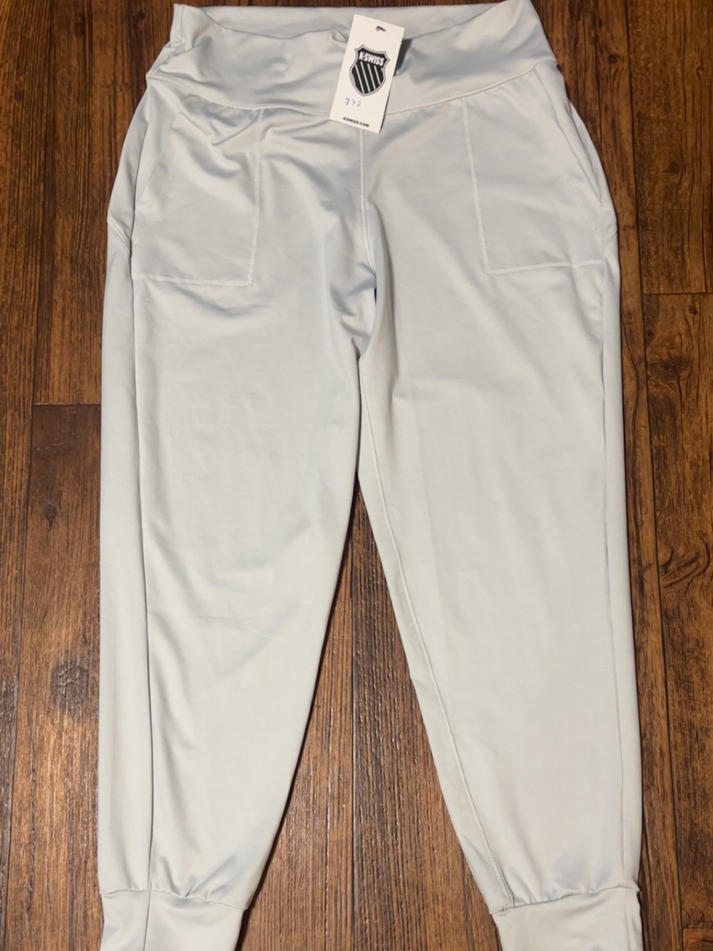 K-Swiss Light Gray Jogger Pants